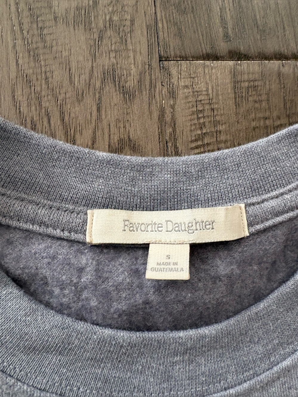 Favorite Daughter Gray Crewneck Sweatshirt with Red Heart - Picture 2 of 3
